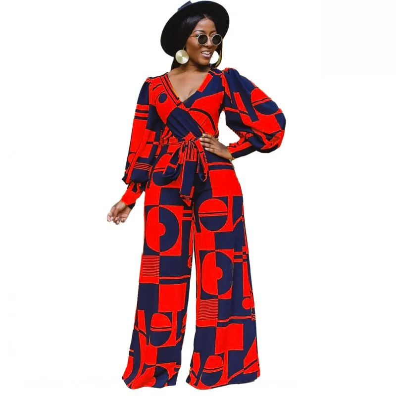 Dashiki African Jumpsuit For Women Wide Leg Pant Jumpsuits Playsuit Sexy V-Neck Rompers Fashion Blue Streetwear Overalls
Dashiki African Jumpsuit For Women Wide Leg Pant Jumpsuits Playsuit Sexy V-Neck Rompers Fashion Blue Streetwear Overalls