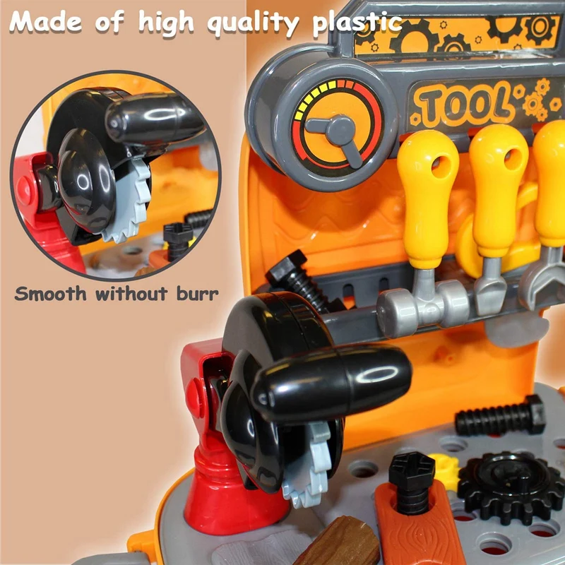 31 PCS Kids Tool Set Engineer Role-Play Toy Backpack Simulation Construction Accessories Tools Toys Pretend Playset
31 PCS Kids Tool Set Engineer Role-Play Toy Backpack Simulation Construction Accessories Tools Toys Pretend Playset