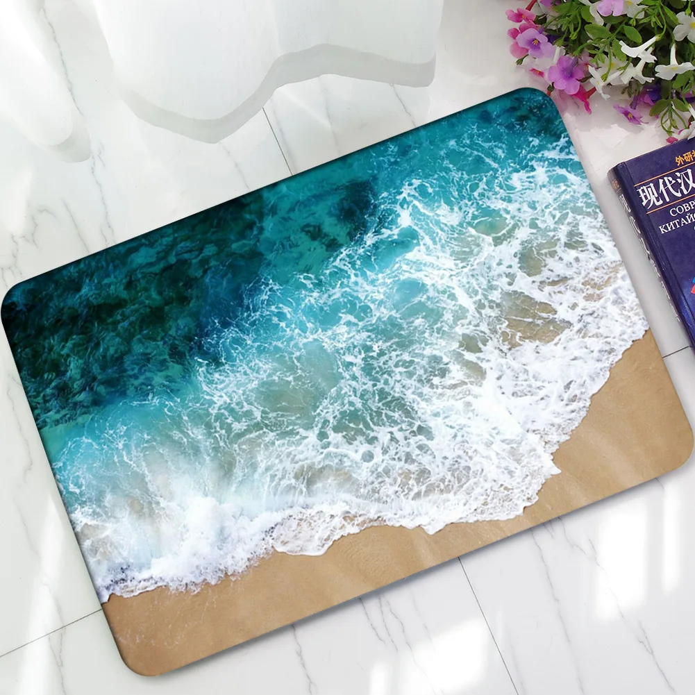 Beach Wave Beach Pattern Carpet Bathroom Absorbent Non-slip Door Mat Home Entry Dust-proof Foot Mat
Beach Wave Beach Pattern Carpet Bathroom Absorbent Non-slip Door Mat Home Entry Dust-proof Foot Mat