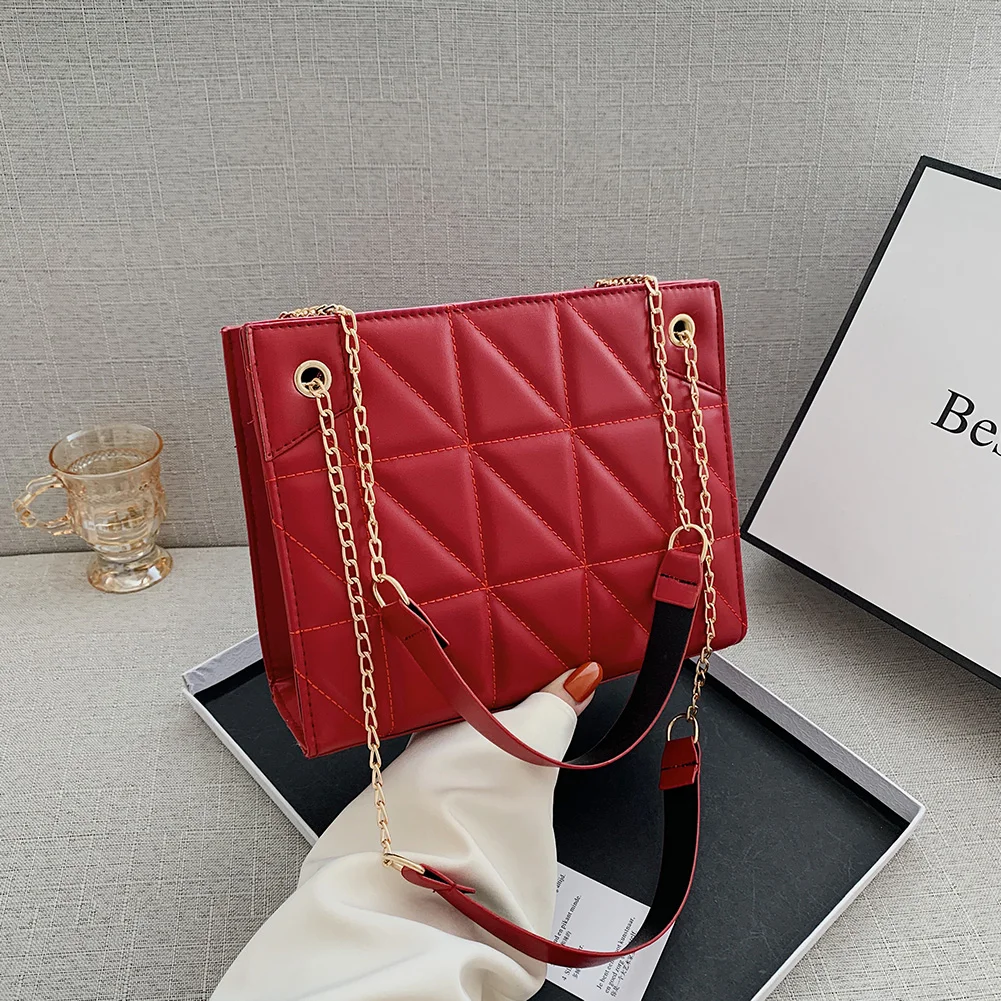 Fashion Lattice Pattern Shoulder Messenger Bag Solid Color Women Handbags Totes Bags Simple PU Leather Crossbody Bags Clutch Bag
Fashion Lattice Pattern Shoulder Messenger Bag Solid Color Women Handbags Totes Bags Simple PU Leather Crossbody Bags Clutch Bag