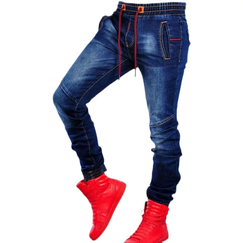 Men's jeans skinny stretch jeans elastic waist washed trousers mens jeans
Men's jeans skinny stretch jeans elastic waist washed trousers mens jeans