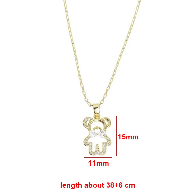 New Trend Cute Crystal Bear Necklace for Women Link Chains Mini Animal Pendant Female Jewelry Christmas Travel Party Gift
New Trend Cute Crystal Bear Necklace for Women Link Chains Mini Animal Pendant Female Jewelry Christmas Travel Party Gift