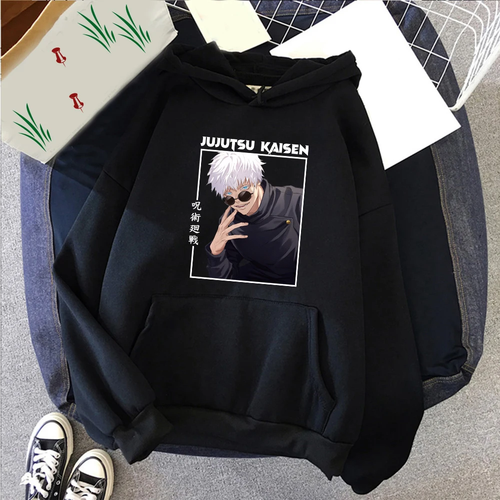 Jujutsu Kaisen Satoru Gojo Hoodies Harajuku Japanese Anime Sweatshirt Cool Manga Printed Hooded Vintage Causal Streetwear Tops
Jujutsu Kaisen Satoru Gojo Hoodies Harajuku Japanese Anime Sweatshirt Cool Manga Printed Hooded Vintage Causal Streetwear Tops