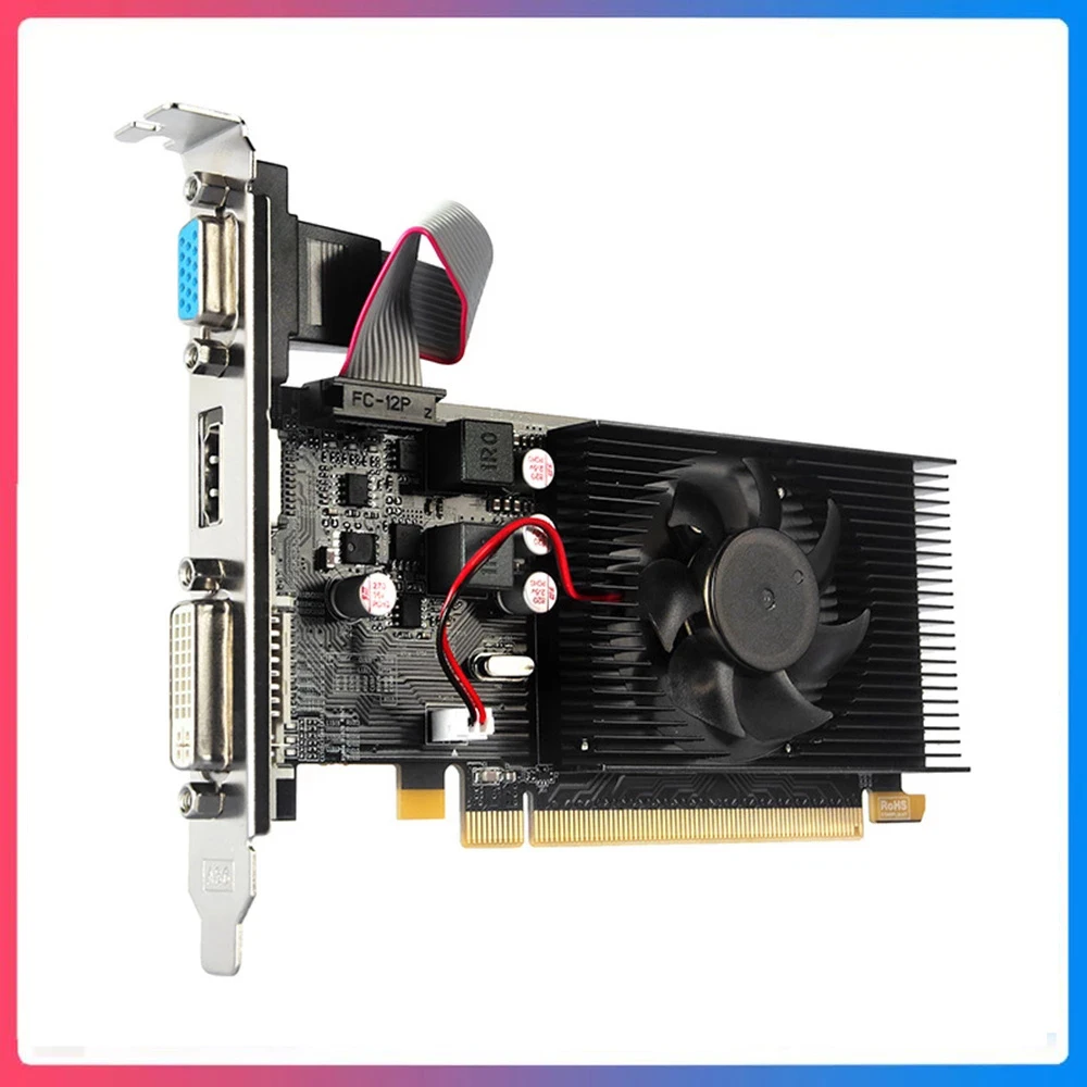 HD7450 Computer Video Card 2GB GDDR3 PCIE 2.0 64 Bit HDMI VGA Interface Graphics Card Intelligent Temperature Control Radiator
HD7450 Computer Video Card 2GB GDDR3 PCIE 2.0 64 Bit HDMI VGA Interface Graphics Card Intelligent Temperature Control Radiator
