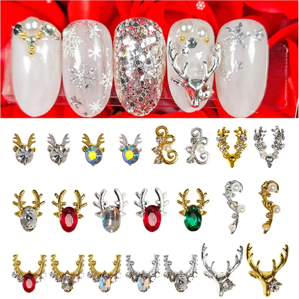 DIY Crystal Antler Shape Metal Elk Antler Nail Art Rhinestones Exquisite Shape Luxury Alloy Drill Bit Nail Art Decorations
DIY Crystal Antler Shape Metal Elk Antler Nail Art Rhinestones Exquisite Shape Luxury Alloy Drill Bit Nail Art Decorations