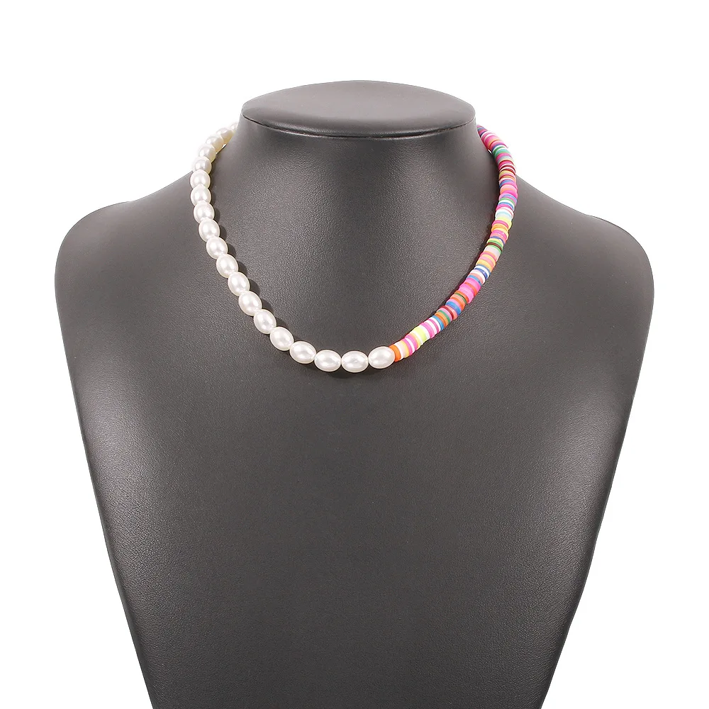 2021 Bohemian Summer Colorful Soft Clay Pearl Beads Choker Necklace Fashion Jewelry
2021 Bohemian Summer Colorful Soft Clay Pearl Beads Choker Necklace Fashion Jewelry