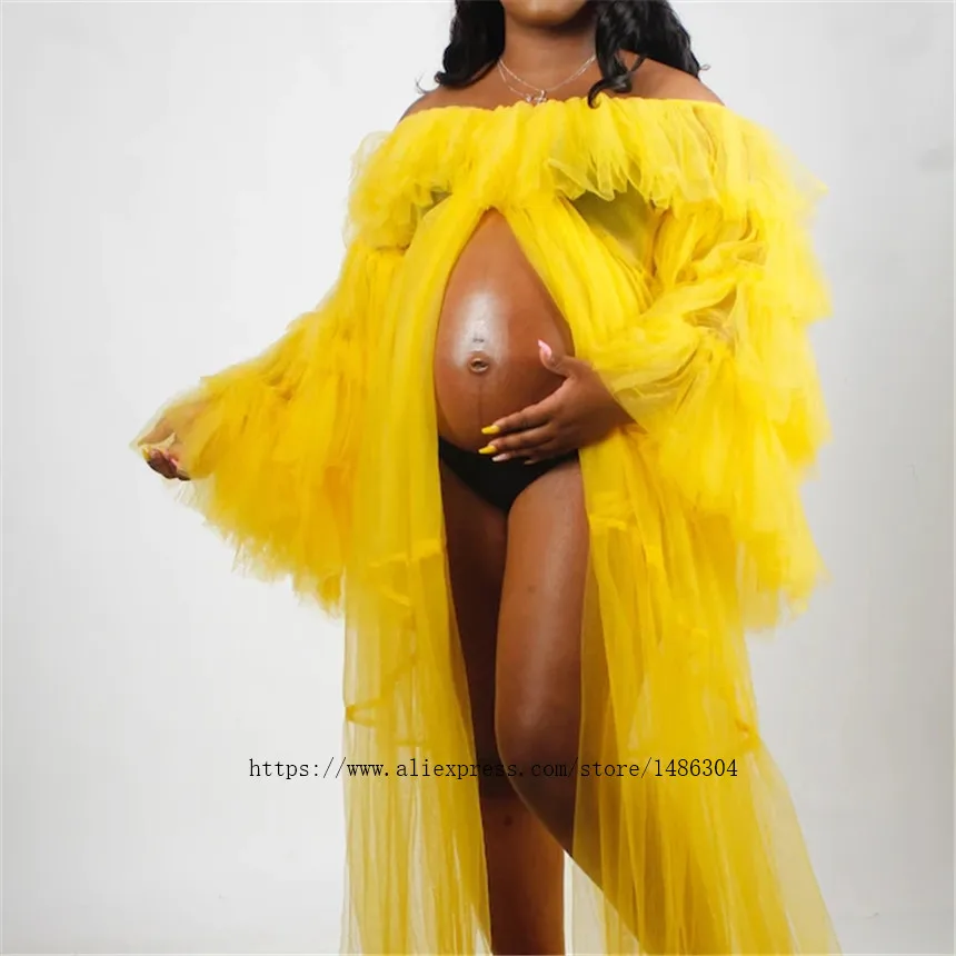 платье женское Puffy yellow Tulle Maternity Women Dresses A-Line Jacket Formal Dress Robe Nightgown To Photohraphy vestidos 
платье женское Puffy yellow Tulle Maternity Women Dresses A-Line Jacket Formal Dress Robe Nightgown To Photohraphy vestidos