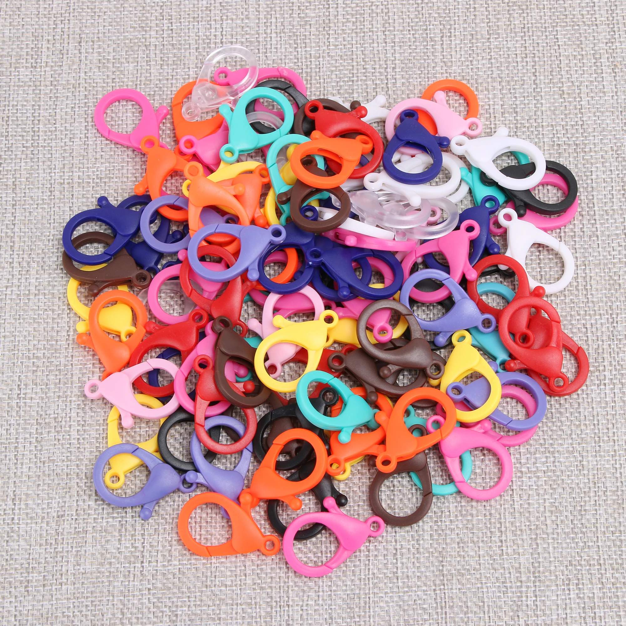 Lobster Claw Clasps Hard Plastic Lobster Clasp Hooks Clips for DIY Crafts Key Chain Jewellery Accessories Multicolor 35MM
Lobster Claw Clasps Hard Plastic Lobster Clasp Hooks Clips for DIY Crafts Key Chain Jewellery Accessories Multicolor 35MM