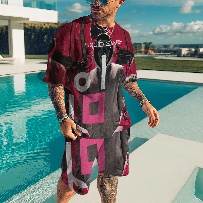 Summer Men Suit Fashion 2-piece Set Men Street Short Shirts Shorts Pants Casual Oversized Clothes Jogging Hawaiian Training Suit
Summer Men Suit Fashion 2-piece Set Men Street Short Shirts Shorts Pants Casual Oversized Clothes Jogging Hawaiian Training Suit