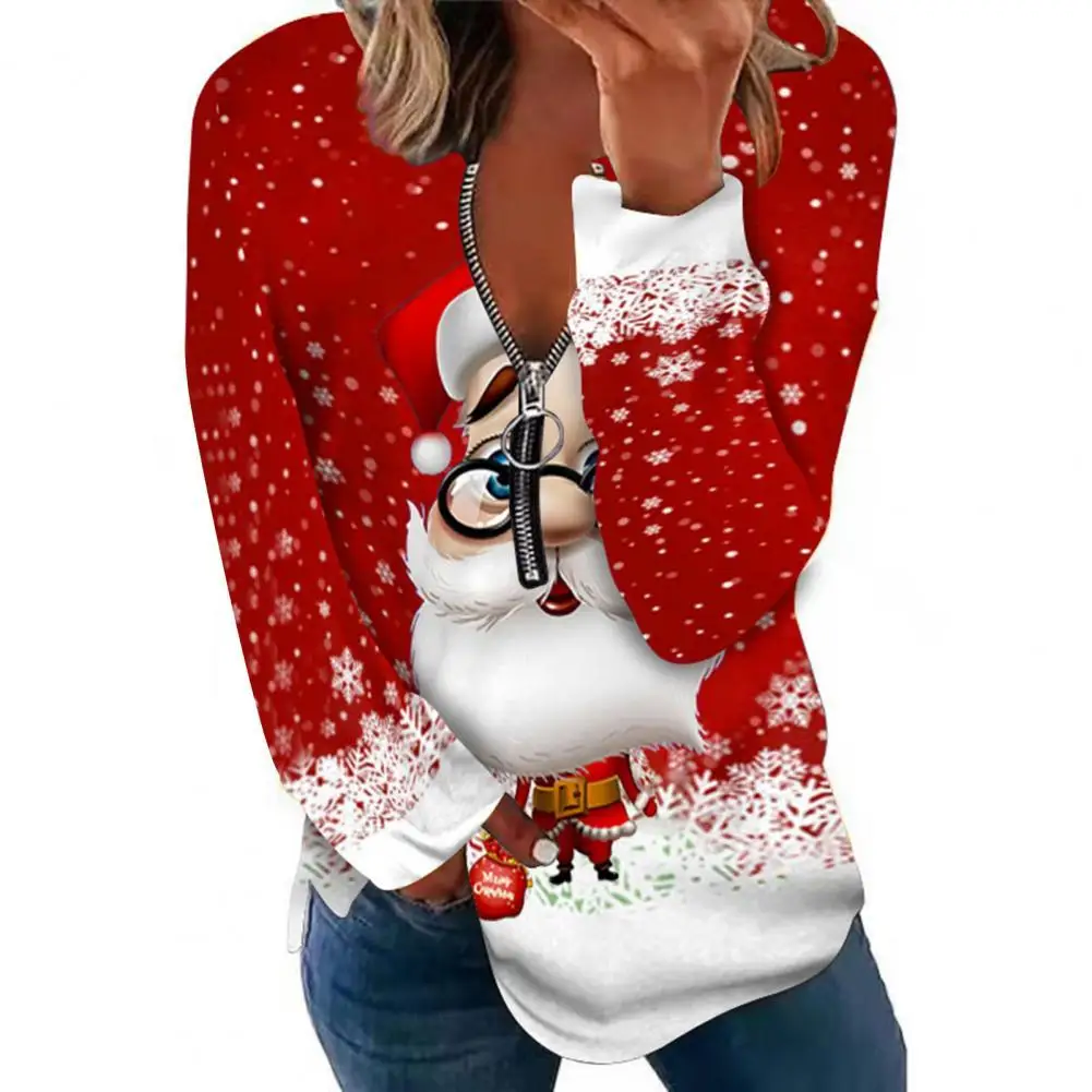 Autumn Winter Women Clothes 2021 New Year Woman Christmas T Shirt Fashion Loose Top Casual Long Sleeve Santa Claus Print T Shirt
Autumn Winter Women Clothes 2021 New Year Woman Christmas T Shirt Fashion Loose Top Casual Long Sleeve Santa Claus Print T Shirt