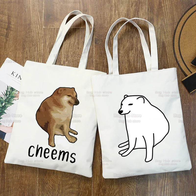 Cheems Dog Shiba Inu Vaporwave Aesthetic Shopping Bag Recycle Bag Reusable Jute Bag Tote Foldable Shoping Sac Toile
Cheems Dog Shiba Inu Vaporwave Aesthetic Shopping Bag Recycle Bag Reusable Jute Bag Tote Foldable Shoping Sac Toile