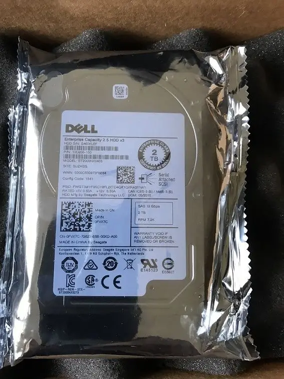 2.5 0FVX7C ST2000NX0433 FVX7C 2TB 2.5 SAS 12Gbps 7.2K HDD Hard Drive
2.5 0FVX7C ST2000NX0433 FVX7C 2TB 2.5 SAS 12Gbps 7.2K HDD Hard Drive