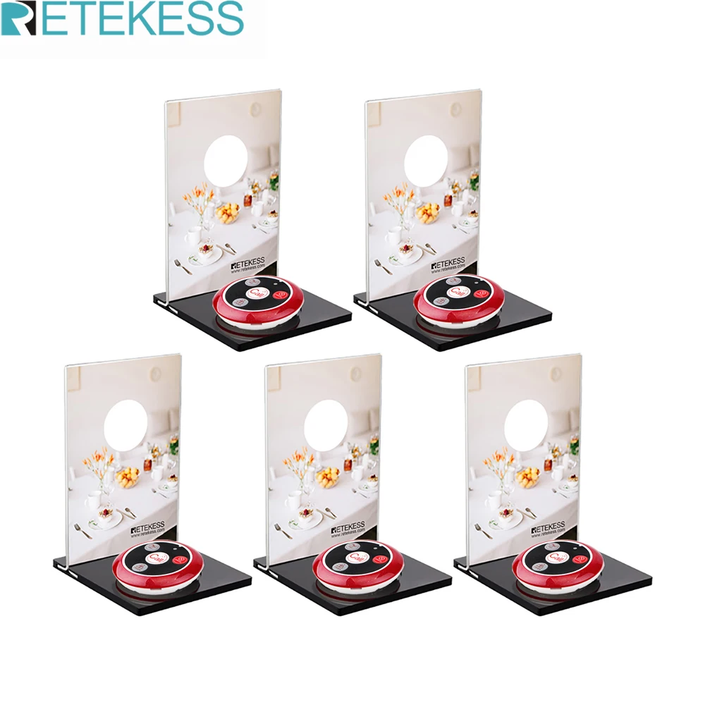 5 шт. механические настольные карты Retekess TD024 для вызова пейджер ресторана