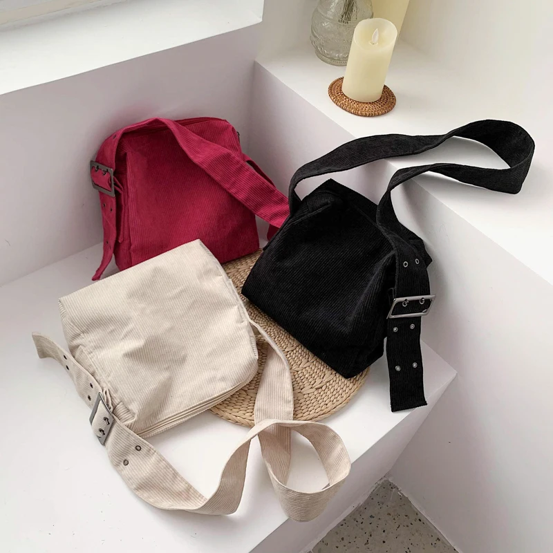 Women Corduroy Shoulder Bag Zipper Large Capacity Simple Canvas Purse Messenger Bags Female Solid Soft Cloth Handbag Big Totes
Women Corduroy Shoulder Bag Zipper Large Capacity Simple Canvas Purse Messenger Bags Female Solid Soft Cloth Handbag Big Totes