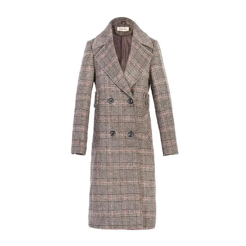 Woolen Coat Women's Mid-length Korean Version 2021 New Popular Plaid Coat Autumn and Winter Women's Woolen Coat
Woolen Coat Women's Mid-length Korean Version 2021 New Popular Plaid Coat Autumn and Winter Women's Woolen Coat