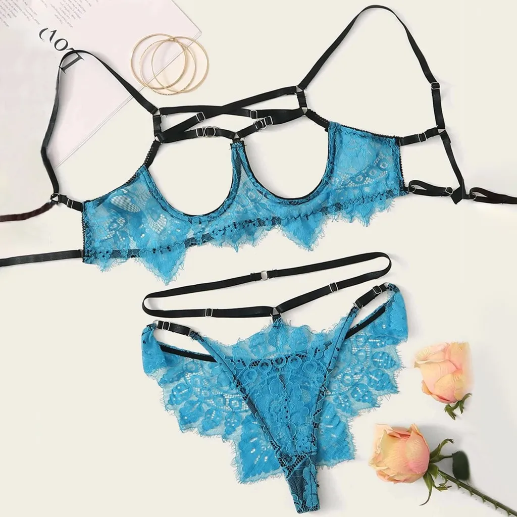 2PC Sexy Lingerie Lace Ladies Temptation Bra Erotic Porno Steel Ring G-string Thong Temptation Erotic Porno Underwear Set Hot
2PC Sexy Lingerie Lace Ladies Temptation Bra Erotic Porno Steel Ring G-string Thong Temptation Erotic Porno Underwear Set Hot