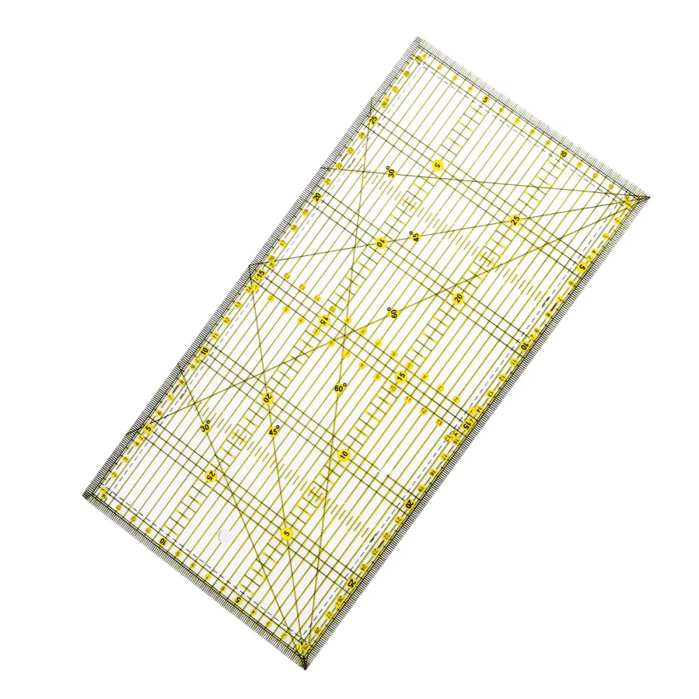DIY Quilter's Ruler with Double Color Grid Lines for Easy Precision Slitting(15 x 30cm)
DIY Quilter's Ruler with Double Color Grid Lines for Easy Precision Slitting(15 x 30cm)