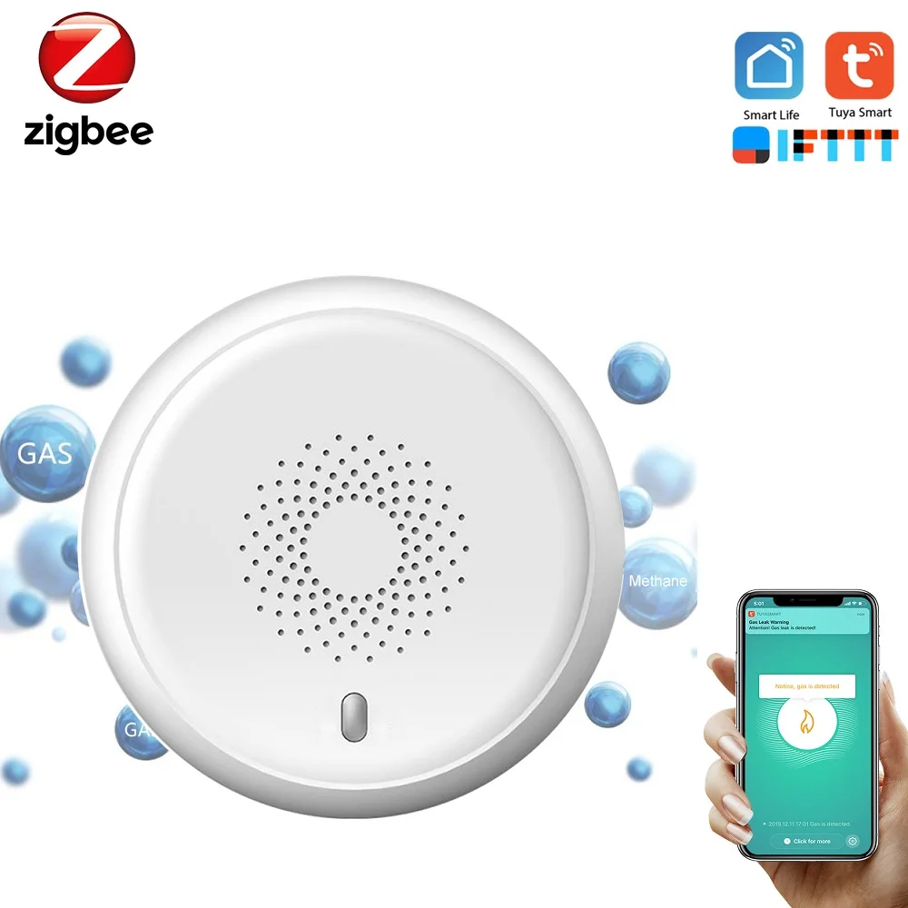 Смарт-детектор газа ZigBee, детектор утечки горючего газа CH4, со встроенной сиреной и управлением через приложение
Смарт-детектор газа ZigBee, детектор утечки горючего газа CH4, со встроенной сиреной и управлением через приложение