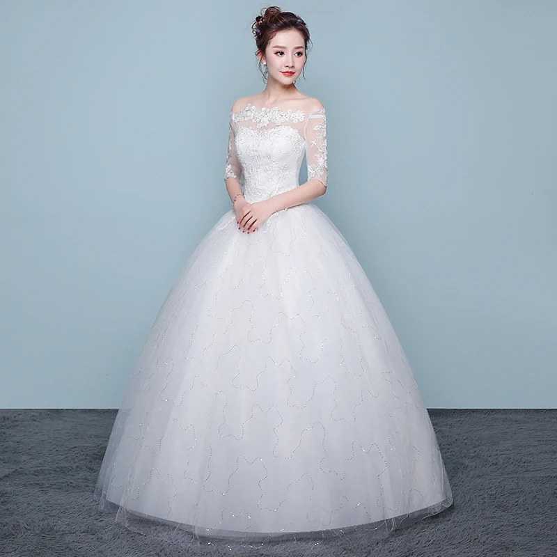 Wedding 2021 New Bride Floor-length Wedding Dress Simple Atmosphere Boat Neck Banquet Dress Bridal Dress Vestido De Noiva
Wedding 2021 New Bride Floor-length Wedding Dress Simple Atmosphere Boat Neck Banquet Dress Bridal Dress Vestido De Noiva