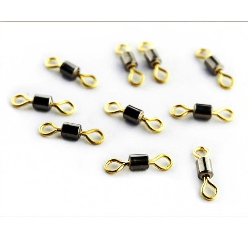 50pcs 8-Ring Fishing Connector Golden Swivel Strong Pull Stainless Steel Bulk Fishing Gadget Sea Fishing Tool
50pcs 8-Ring Fishing Connector Golden Swivel Strong Pull Stainless Steel Bulk Fishing Gadget Sea Fishing Tool