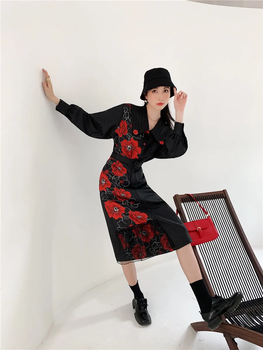 SuperAen 2021 New Design Retro Printed Mesh Patchwork High Waist Empire Woman Skirts
SuperAen 2021 New Design Retro Printed Mesh Patchwork High Waist Empire Woman Skirts