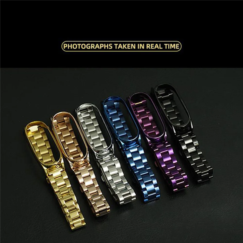 Strap Replacement Watchband Bracelet Universal Three Bead Stainless Steel Watch for Mi Band 3/4/5/6 Smart Bracelet Accessories
Strap Replacement Watchband Bracelet Universal Three Bead Stainless Steel Watch for Mi Band 3/4/5/6 Smart Bracelet Accessories
