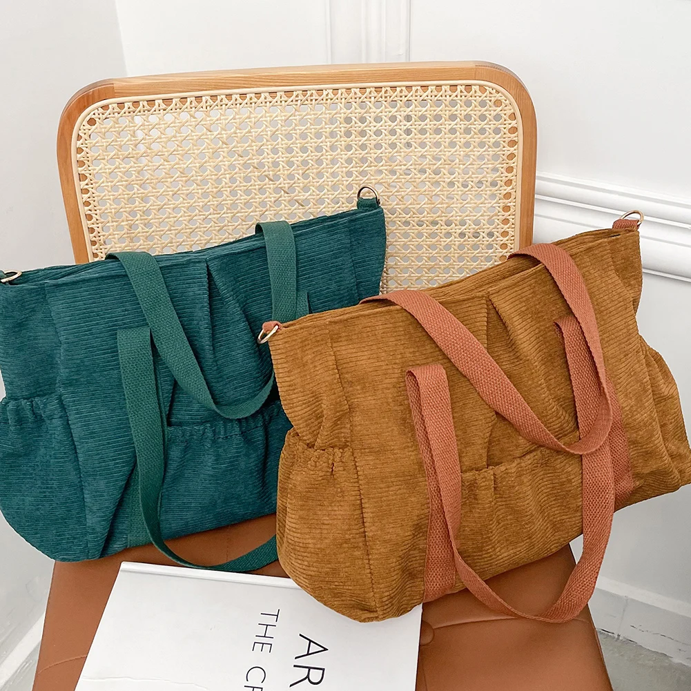 Fashion Corduroy Solid Color Shoulder Bag Women Casual Multi Pocket Crossbody Bags Female Large Capacity Handbags for Teenager
Fashion Corduroy Solid Color Shoulder Bag Women Casual Multi Pocket Crossbody Bags Female Large Capacity Handbags for Teenager