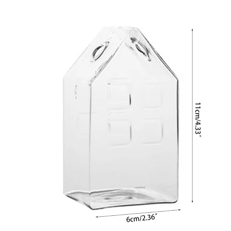 House Shape Glass Vase Flower Pot Flower Basket Flower Vase Decoration Home Nordic Decoration Dried Flower Hydroponic
House Shape Glass Vase Flower Pot Flower Basket Flower Vase Decoration Home Nordic Decoration Dried Flower Hydroponic