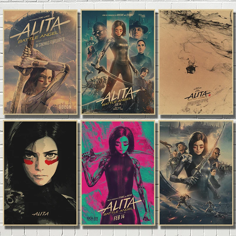 Alita Battle Angel плакат настенный кино аниме принты пленка крафт настенное искусство