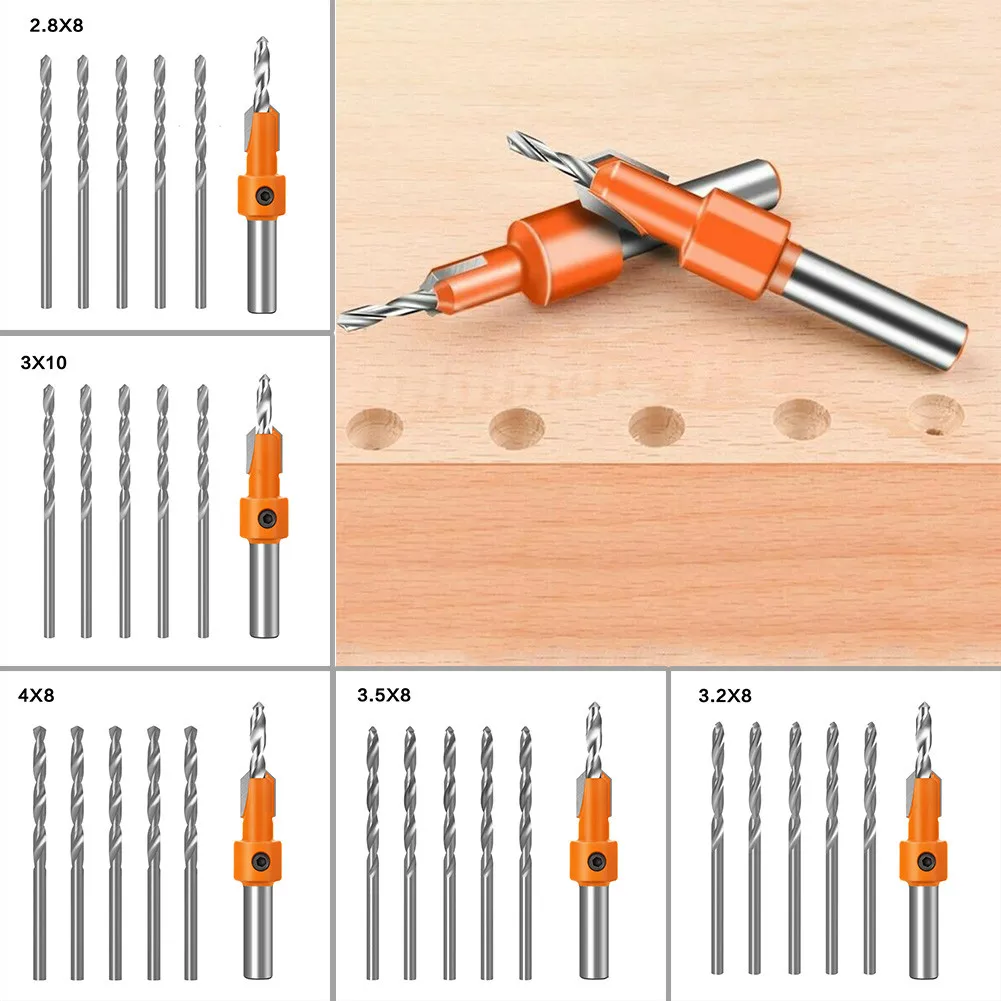 6pcs Countersink Drill Bit Set Quick Change Hexagon Handle Screw Hole Woodworking Chamfer Tool
6pcs Countersink Drill Bit Set Quick Change Hexagon Handle Screw Hole Woodworking Chamfer Tool