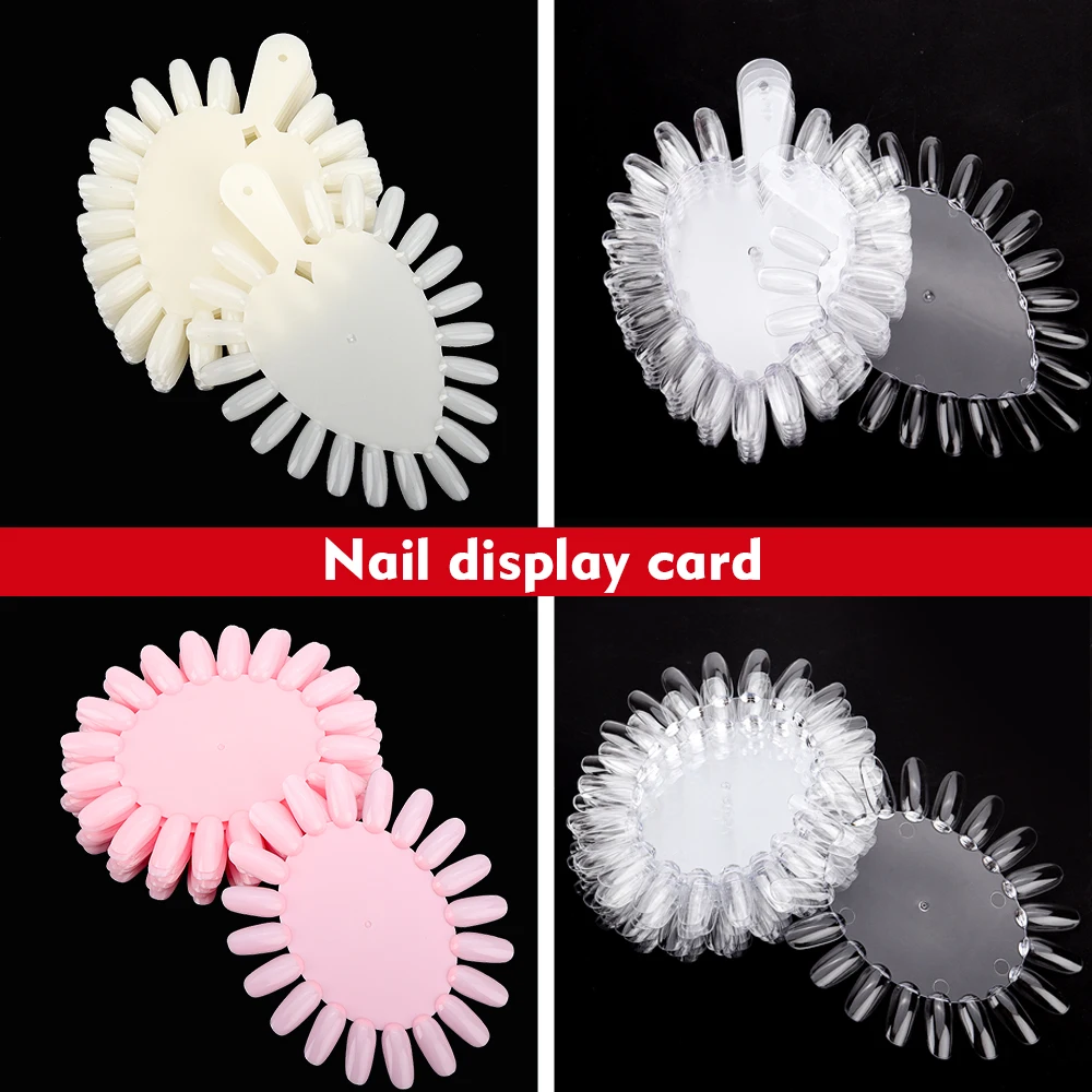10 Boards False Nail Tips Fake Color Card Nature/Clear/Pink Finger Full Card Nail Art Display Practice Polish all for Manicure
10 Boards False Nail Tips Fake Color Card Nature/Clear/Pink Finger Full Card Nail Art Display Practice Polish all for Manicure