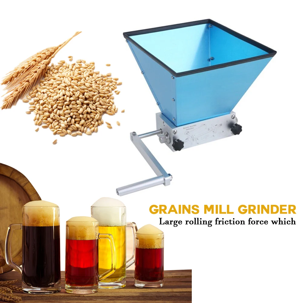 Stainless Steel Grains Mill Grinder Food Processors Manual Malt Corn Grain Crusher 2 Rollers 
Stainless Steel Grains Mill Grinder Food Processors Manual Malt Corn Grain Crusher 2 Rollers