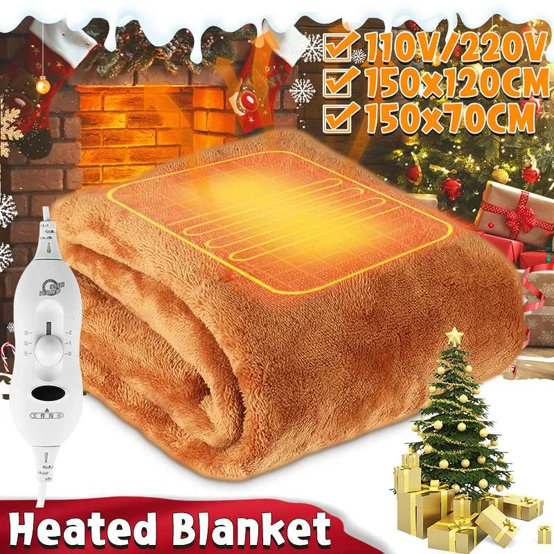 Electric Blanket Double 110V/220V 150x120cm Warm Bed Thermostat Soft Electric Mattress Heating Blanket Warmer Heater Carpet
Electric Blanket Double 110V/220V 150x120cm Warm Bed Thermostat Soft Electric Mattress Heating Blanket Warmer Heater Carpet