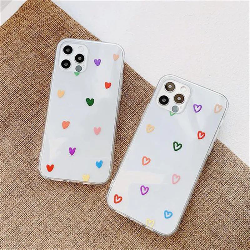 Transparent Little Love Heart Phone Case For iPhone 11 12 Pro X XR XS Max SE 2020 7 8 Plus Candy Color Shockproof Soft TPU Cover
Transparent Little Love Heart Phone Case For iPhone 11 12 Pro X XR XS Max SE 2020 7 8 Plus Candy Color Shockproof Soft TPU Cover