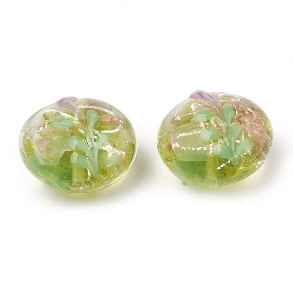 50pcs Handmade Flat Round Lampwork Beads Bracelet Necklace for jewelry making Accessories Decor Hole: 1~1.5mm
50pcs Handmade Flat Round Lampwork Beads Bracelet Necklace for jewelry making Accessories Decor Hole: 1~1.5mm