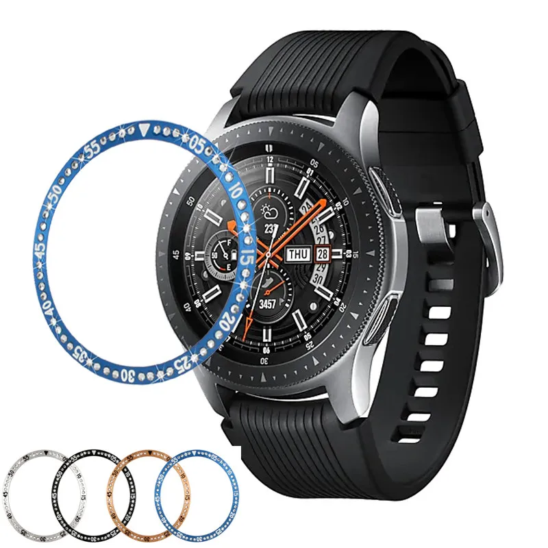 Чехол с бриллиантами для Samsung Galaxy Watch 46 мм 42 аксессуары смарт часов чехол S3