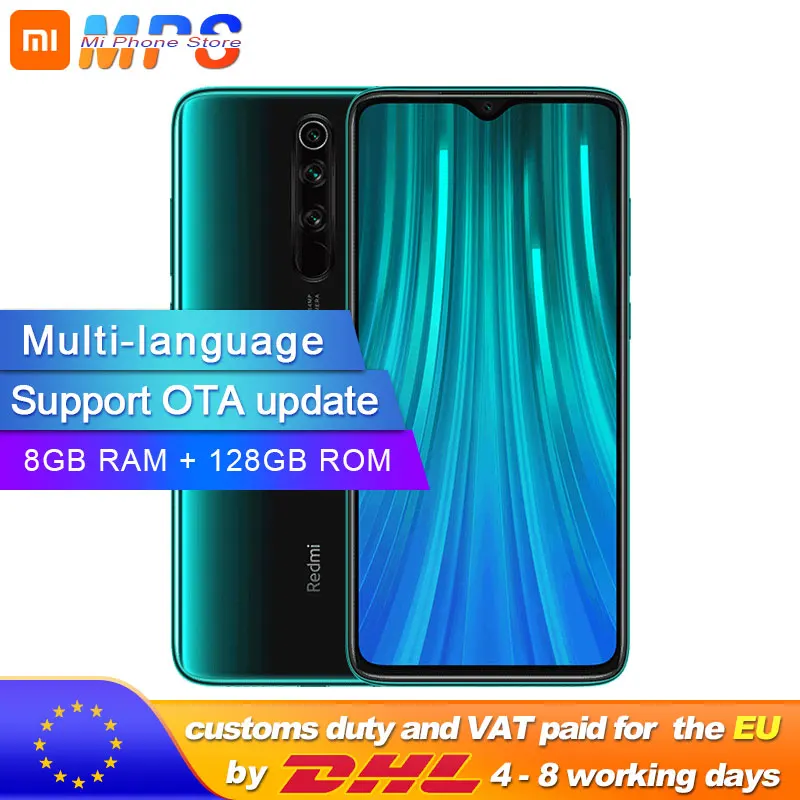 Смартфон Xiaomi Redmi Note 8 Pro глобальная прошивка Гб 128 ГБ Восьмиядерный процессор MTK Helio