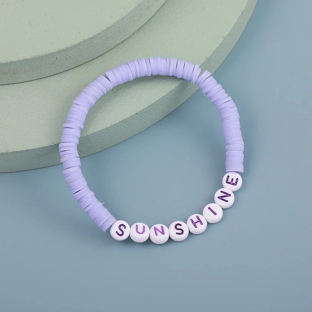 Love Letter Handmade Ethnic Polymer Clay Bracelet for Women Men Boho Flat Round Beads Charm Bracelet Couple Jewelry Summer 2021
Love Letter Handmade Ethnic Polymer Clay Bracelet for Women Men Boho Flat Round Beads Charm Bracelet Couple Jewelry Summer 2021