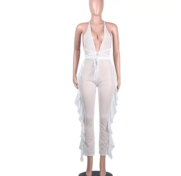 Cultiseed Women Sexy Deep V neck Perspective Mesh Nightclub Party Jumpsuits Rompers Female Backless Lacing up Bandage Jumpsuits
Cultiseed Women Sexy Deep V neck Perspective Mesh Nightclub Party Jumpsuits Rompers Female Backless Lacing up Bandage Jumpsuits