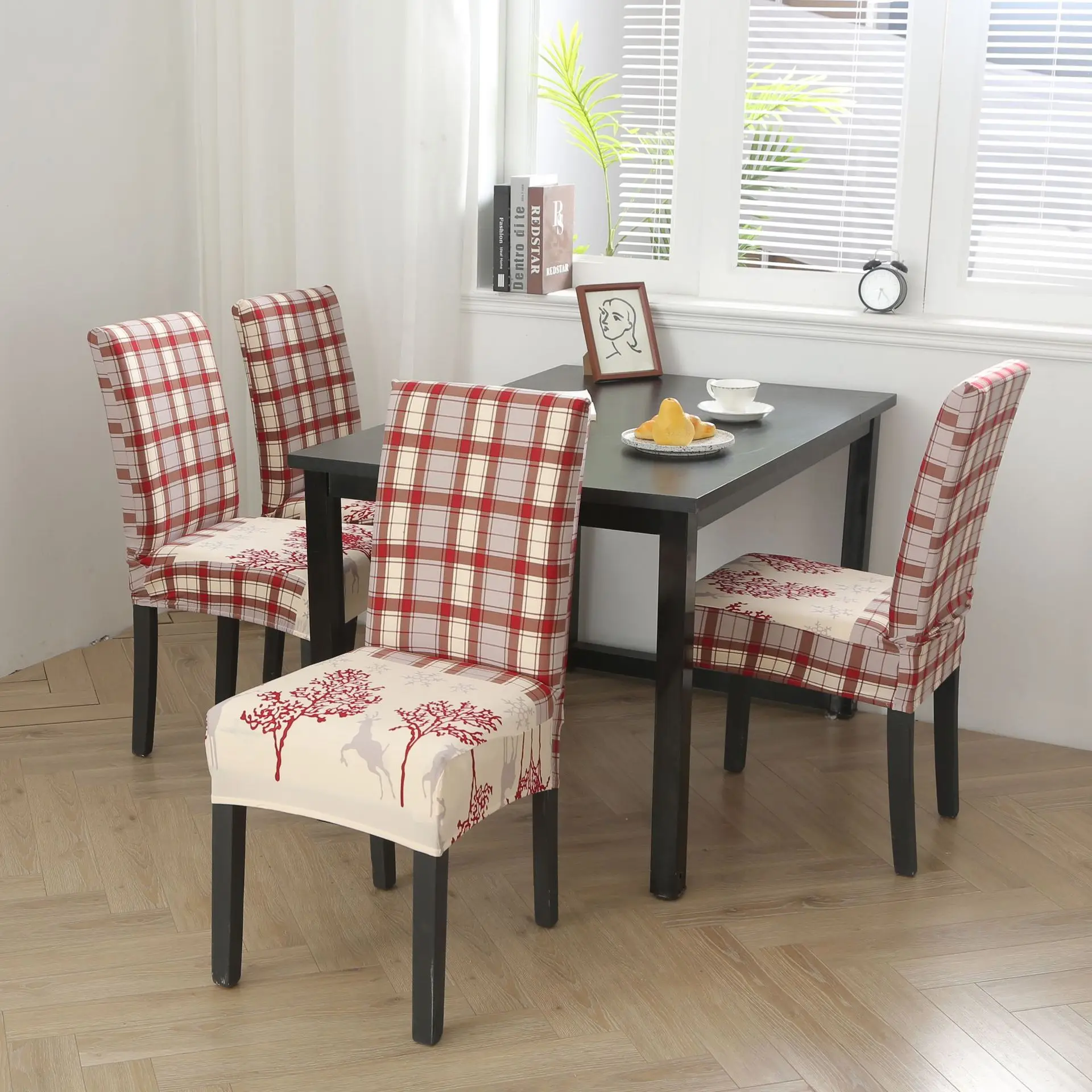 Christmas Chair Cover Stretch Removable Chair Cover Slipcover Dining Seat Cover Elastic Seat Case for Banquet Home Decoration
Christmas Chair Cover Stretch Removable Chair Cover Slipcover Dining Seat Cover Elastic Seat Case for Banquet Home Decoration