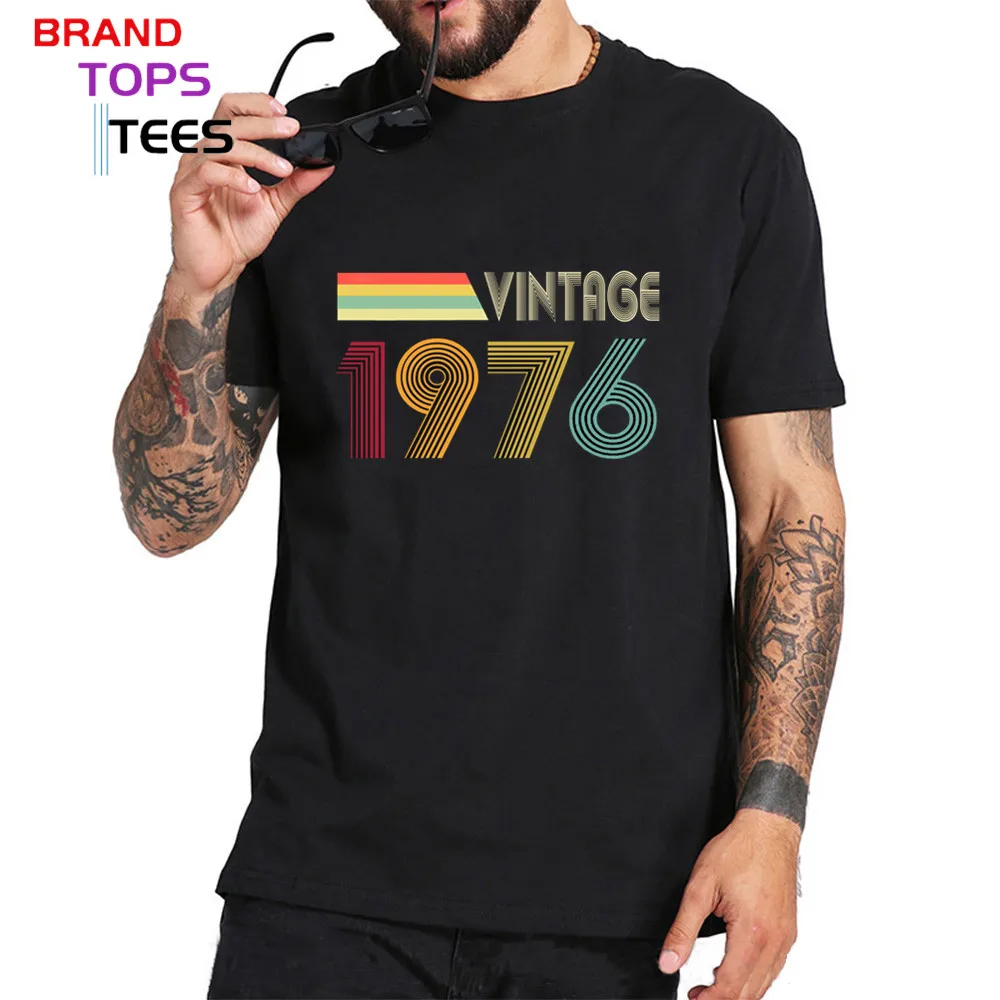 70s Vintage 1976 T Shirt men Fashion Born in 1976 T-shirt male Birthday Father's day Thanksgiving Gifts fashion tshirt camisetas
70s Vintage 1976 T Shirt men Fashion Born in 1976 T-shirt male Birthday Father's day Thanksgiving Gifts fashion tshirt camisetas