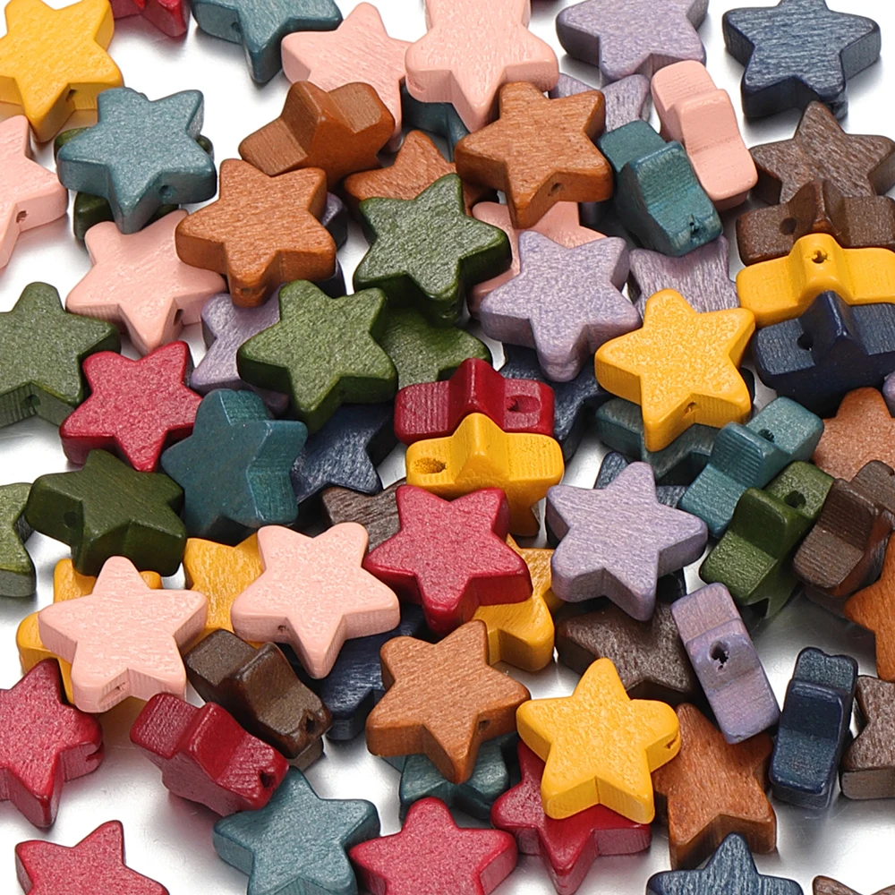 20pcs Natural Wood Beads 15mm Colorful Straight Hole Star Shape Beads Earrings Bracelet Accessories DIY Jewelry Making Materials
20pcs Natural Wood Beads 15mm Colorful Straight Hole Star Shape Beads Earrings Bracelet Accessories DIY Jewelry Making Materials