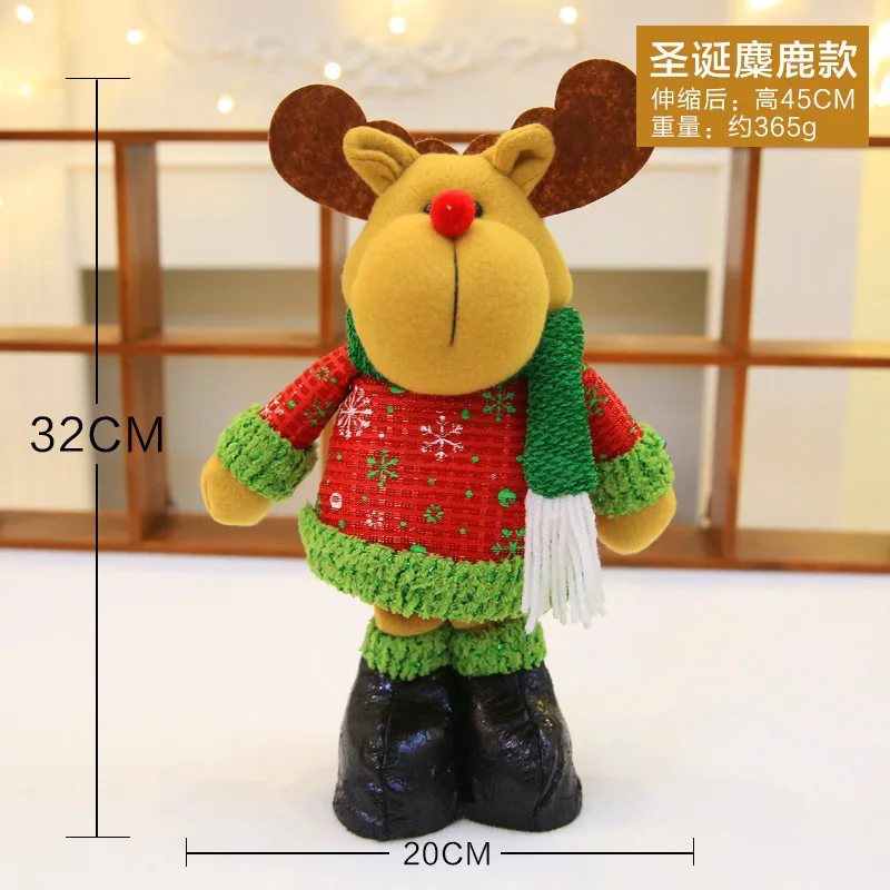 New Christmas Standing Retractable Doll Children's Toy Snowman Santa Claus Christmas Decoration Children's Gift Photo Props
New Christmas Standing Retractable Doll Children's Toy Snowman Santa Claus Christmas Decoration Children's Gift Photo Props