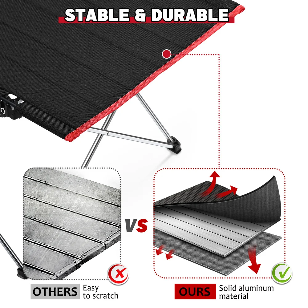 MOVTOTOP Folding Camping Table Picnic Tables Portable Compact Lightweight Folding Table for Outdoor Camping Beach (56x42x40cm)
MOVTOTOP Folding Camping Table Picnic Tables Portable Compact Lightweight Folding Table for Outdoor Camping Beach (56x42x40cm)