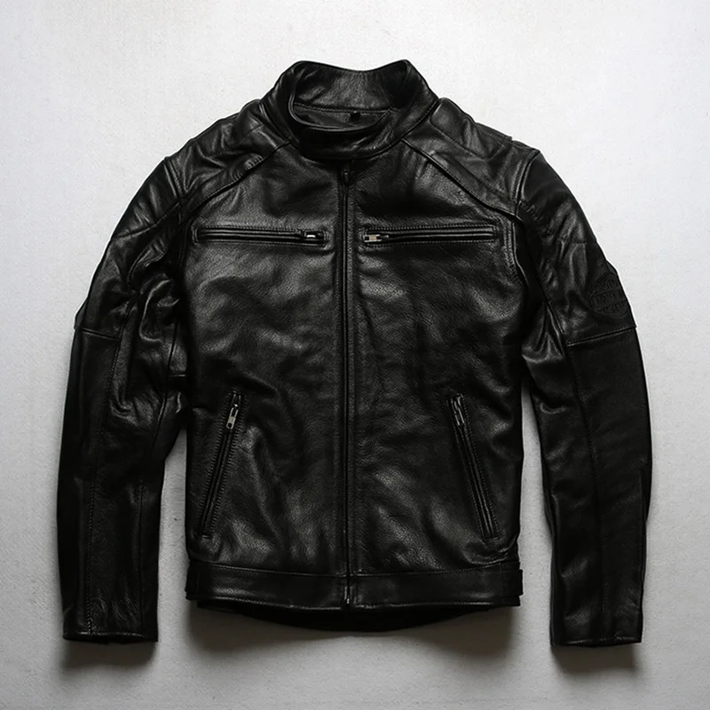 Super Offer! 099, Asian Size Read Description Genuine Cow Skin Leather Jacket Mens Cowhide Thick Heavy Light Reflecting Coat
Super Offer! 099, Asian Size Read Description Genuine Cow Skin Leather Jacket Mens Cowhide Thick Heavy Light Reflecting Coat