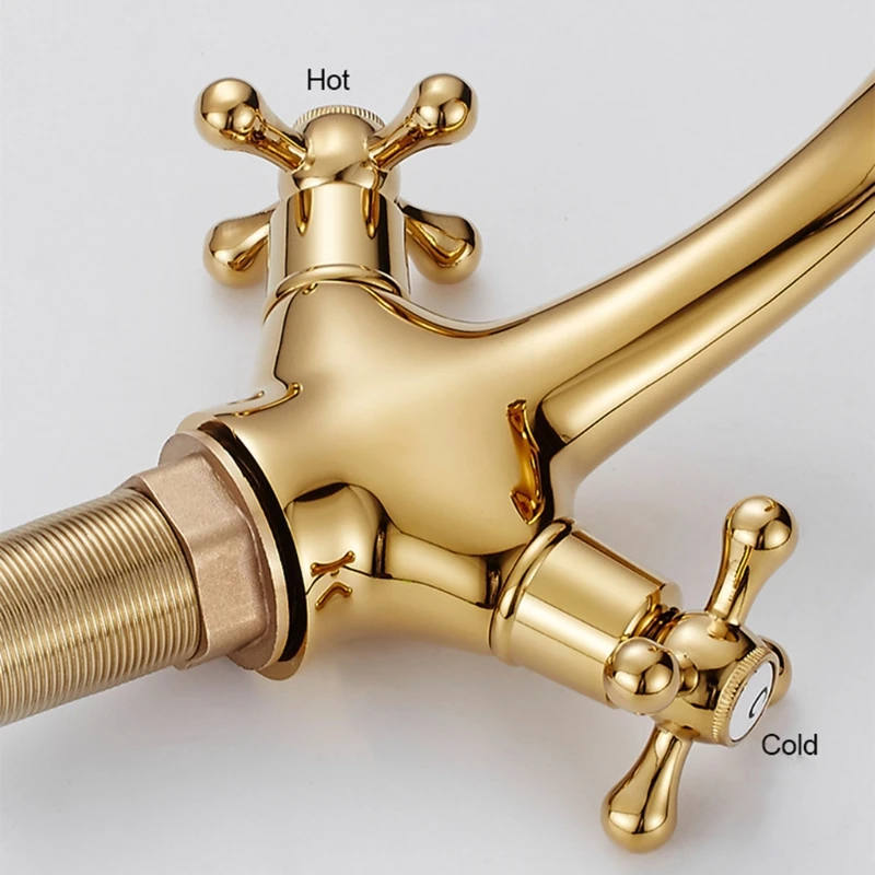 Copper Brass Kitchen Bathroom Vessel Sink Single Hole Basin Swivel Spout Faucet M17E
Copper Brass Kitchen Bathroom Vessel Sink Single Hole Basin Swivel Spout Faucet M17E