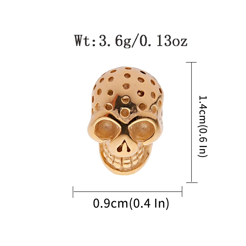 Fashion Charm Skeleton Beads Classic Stainless Steel Accessories For Jewelry Making Wholesale
Fashion Charm Skeleton Beads Classic Stainless Steel Accessories For Jewelry Making Wholesale