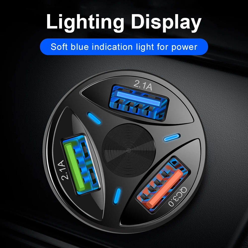 3 Ports USB Car Charger LED Fast Charging Quick Phone Charge Adapter For iPhone 12 11 Pro Max 6 7 8 Xiaomi Redmi Huawei
3 Ports USB Car Charger LED Fast Charging Quick Phone Charge Adapter For iPhone 12 11 Pro Max 6 7 8 Xiaomi Redmi Huawei