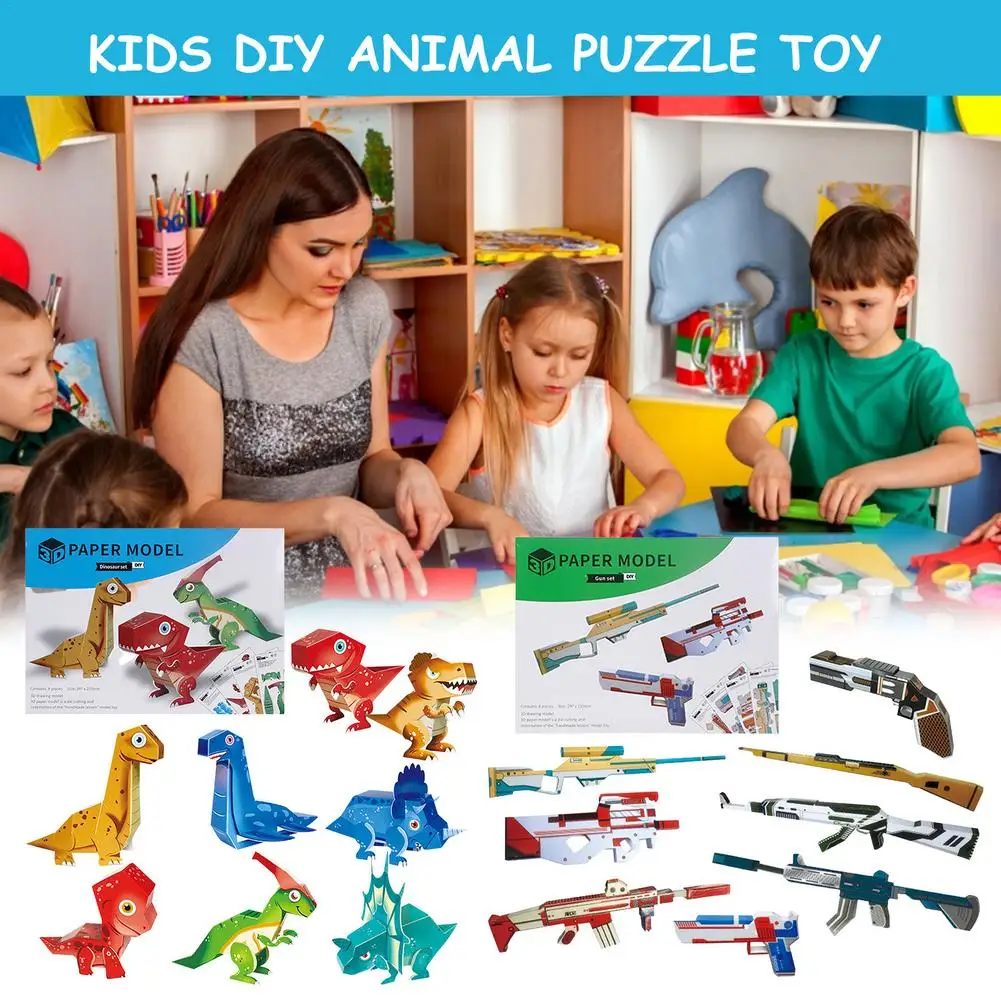Kids DIY Animal Puzzle Toy 3D Animal Paper Art Educational Toys Creative 3D Paper Model DIY Puzzle Hand Made Paper Craft
Kids DIY Animal Puzzle Toy 3D Animal Paper Art Educational Toys Creative 3D Paper Model DIY Puzzle Hand Made Paper Craft