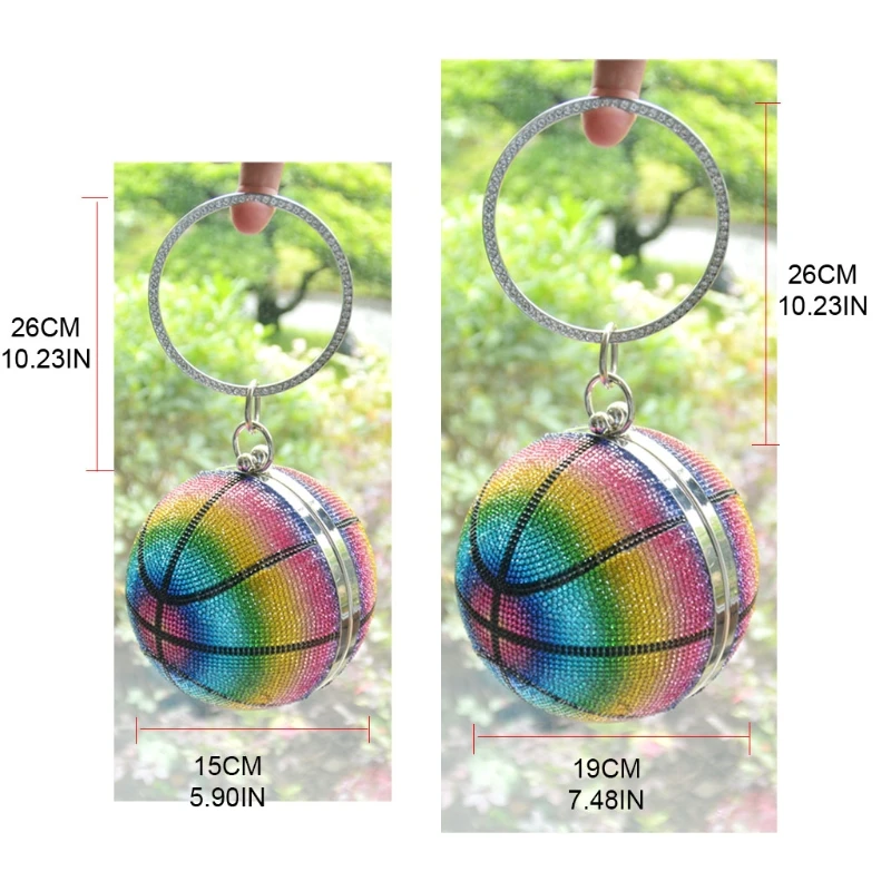 066F Basketball Shaped Clutch Bags Rhinestones Evening Purse Glitter Ball Handbag
066F Basketball Shaped Clutch Bags Rhinestones Evening Purse Glitter Ball Handbag